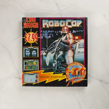 RoboCop Amiga játék dobozának előlapja