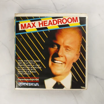 Max Headroom Commodore 64 videójáték tokjának előlapja