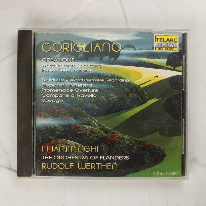 John Corigliano Creations CD előlap John Corigliano Creations CD előlapja a tokban
