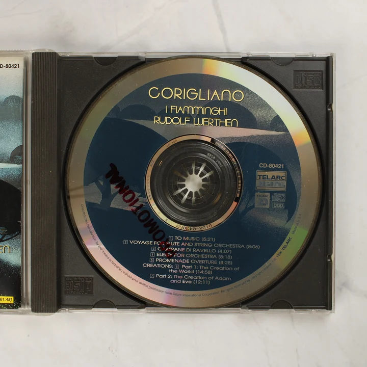 John Corigliano Creations CD lemez John Corigliano Creations CD lemez a nyitott tokban