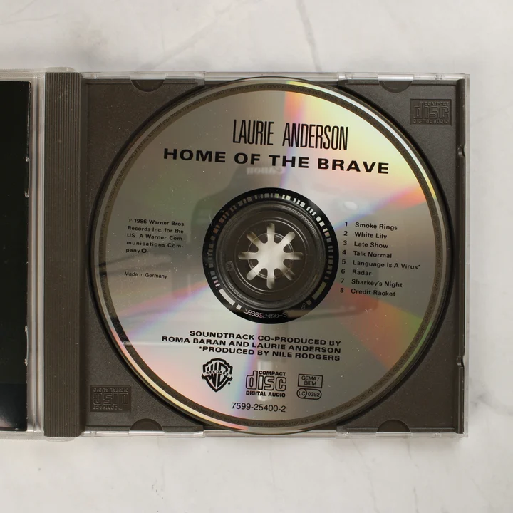 Laurie Anderson Home of the Brave CD lemez Laurie Anderson Home of the Brave audió CD a nyitott tokban