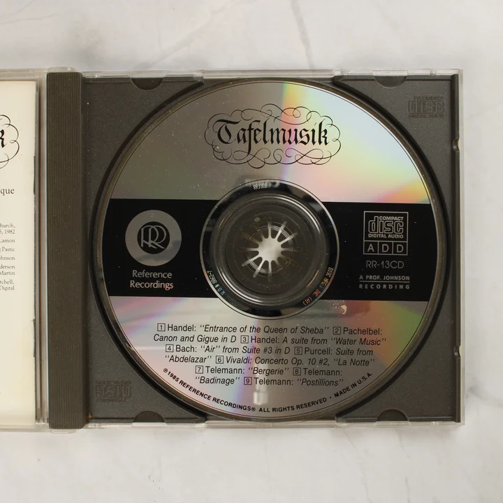 Tafelmusik - Popular Masterworks of the Baroque CD lemez a nyitott tokban