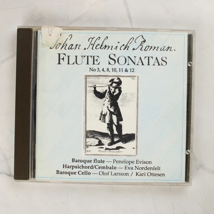 Johan Helmich Roman - Flute Sonatas CD előlap Johan Helmich Roman - Flute Sonatas CD előlapja normál műanyag tokban