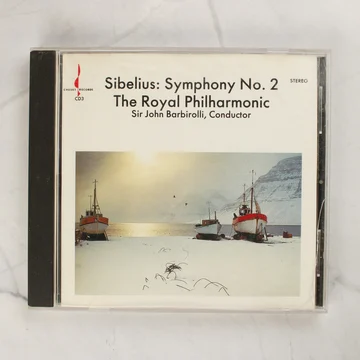 Sibelius Symphony No 2 CD előlapja a havas tájképpel