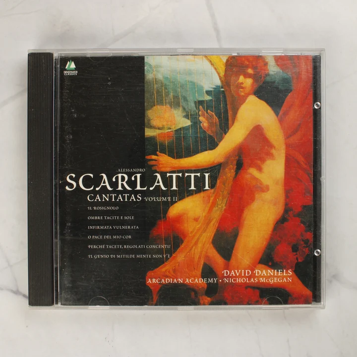 Alessandro Scarlatti - Cantatas Volume II CD előlapja a műanyag tokban