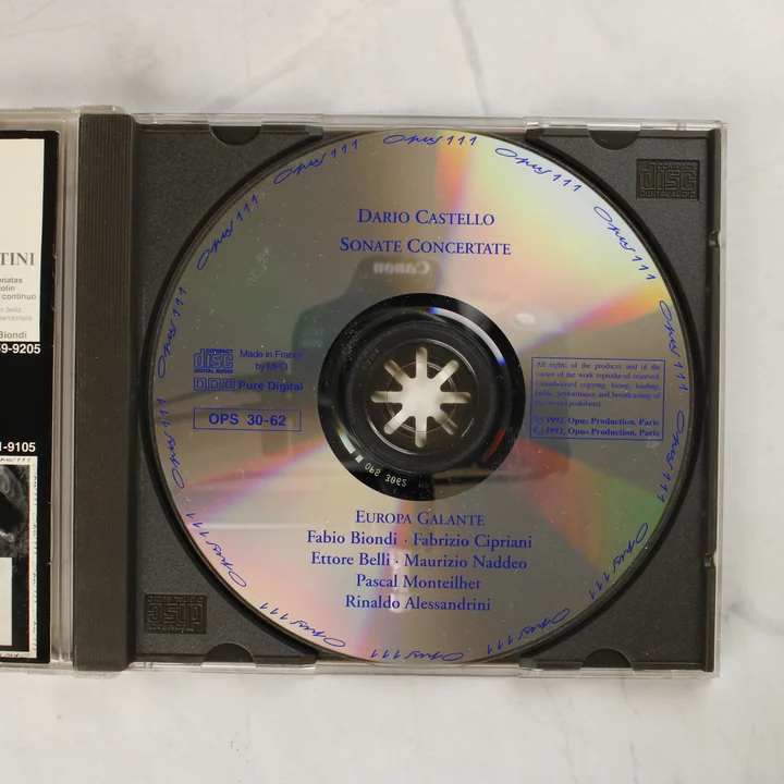 Dario Castello - Sonate Concertate CD lemez a nyitott tokban