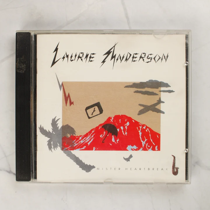 Laurie Anderson Mister Heartbreak CD albumának előlapja normál műanyag tokban
