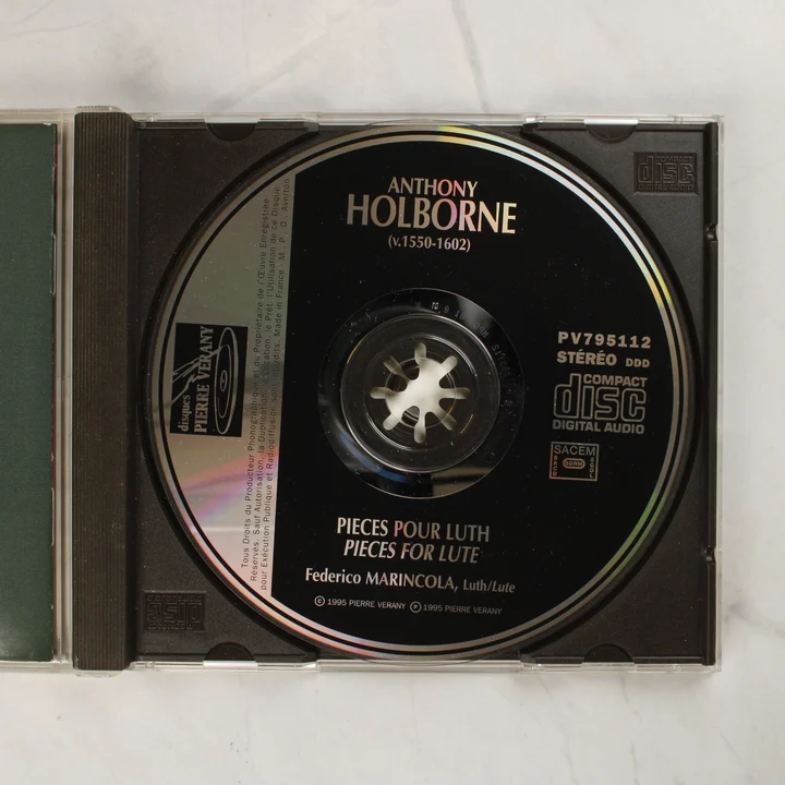 Anthony Holborne - Pieces for Lute CD lemez Anthony Holborne - Pieces for Lute CD lemez a nyitott tokban