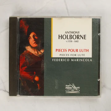 Anthony Holborne - Pieces for Lute CD előlapja a műanyag tokban