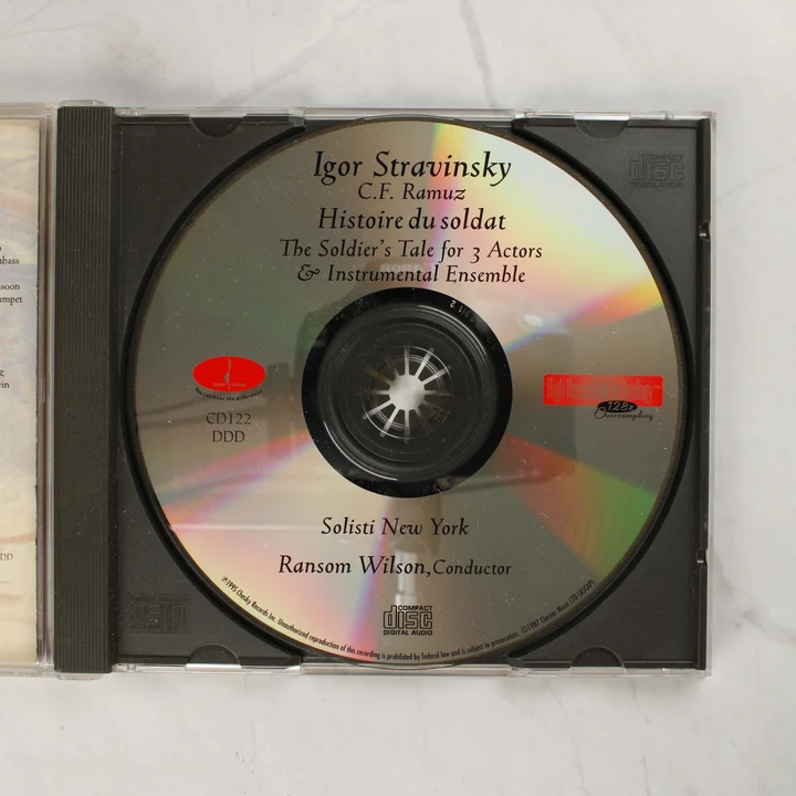 Igor Stravinsky - Histoire du soldat CD lemez Igor Stravinsky - Histoire du soldat CD lemez a nyitott tokban