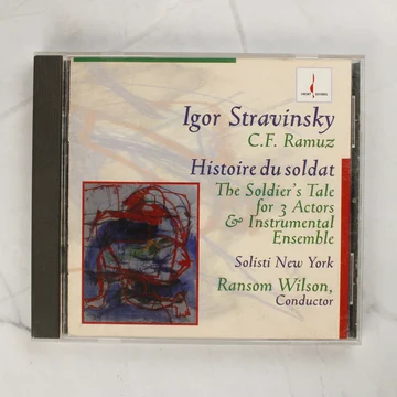 Igor Stravinsky - Histoire du soldat CD előlapja a normál CD-tokban