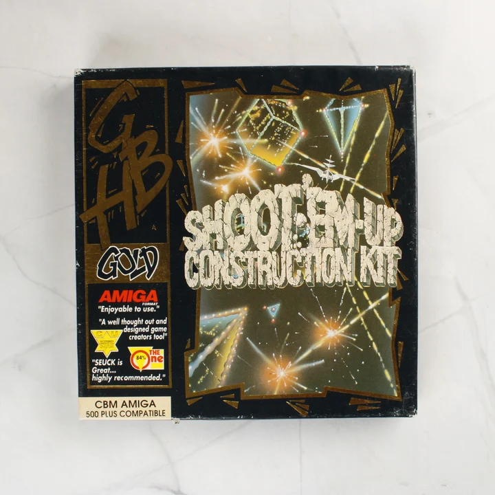 A Shoot'em-up Construction Kit Amiga játék dobozának eleje