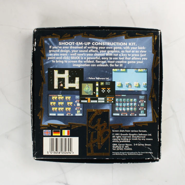 A szoftver dobozának hátoldala képernyőmentésekkel