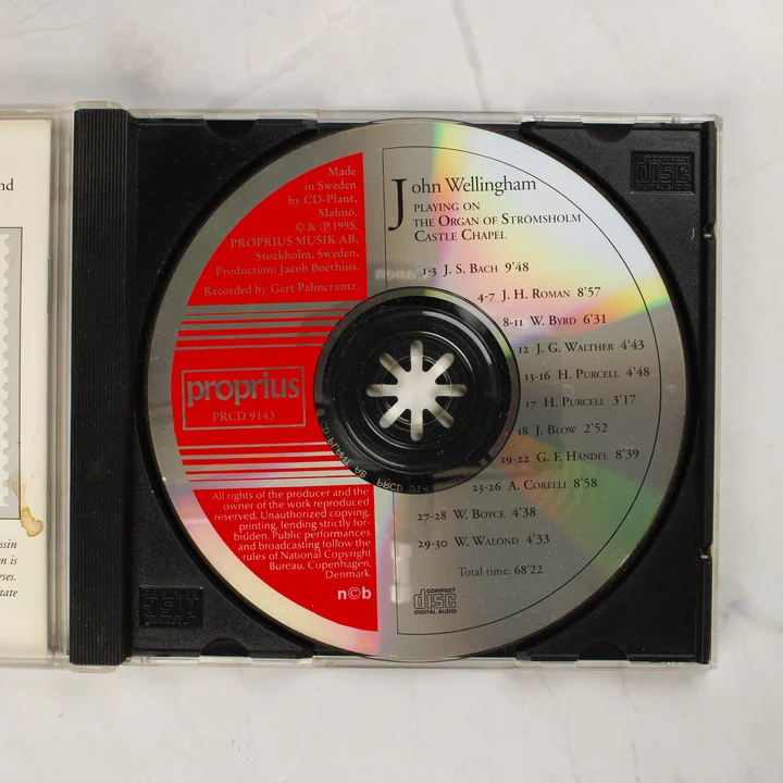 A Proprius kiadású CD lemez a nyitott tokban