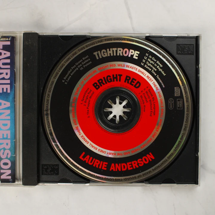 Laurie Anderson - Bright Red CD lemez Laurie Anderson Bright Red audió CD lemez a nyitott tokban