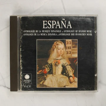 Az España: Anthologie de la Musique Espagnole CD előlapi borítója egy kislányt ábrázoló festménnyel