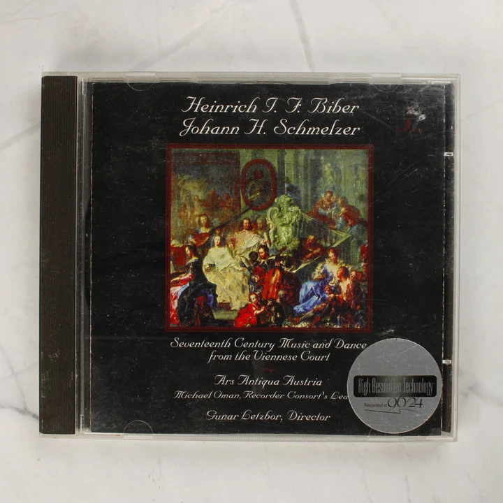 Heinrich I. F. Biber & Johann H. Schmelzer CD előlap Heinrich I. F. Biber és Johann H. Schmelzer CD előlapja normál CD-tokban