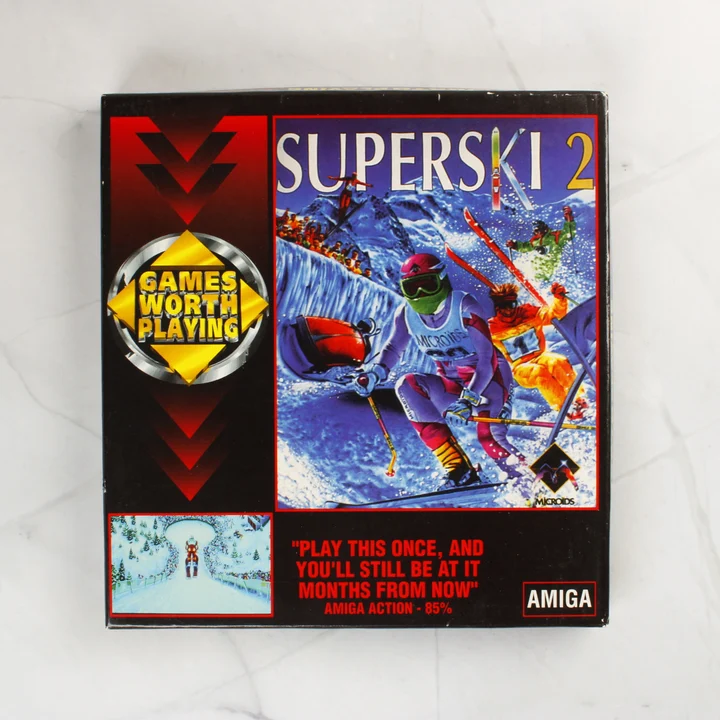 Super Ski 2 Amiga játék dobozának előlapja