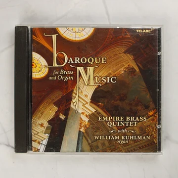A Baroque Music for Brass and Organ CD előlapja a műanyag tokban