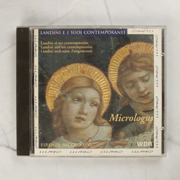 A Micrologus együttes Landini e la musica florentina című CD-jének előlapja normál műanyag tokban
