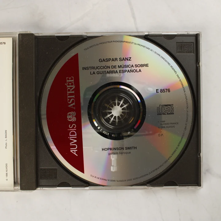 Gaspar Sanz CD lemez Gaspar Sanz: Instrucción de música sobre la guitarra española CD lemez a nyitott tokban