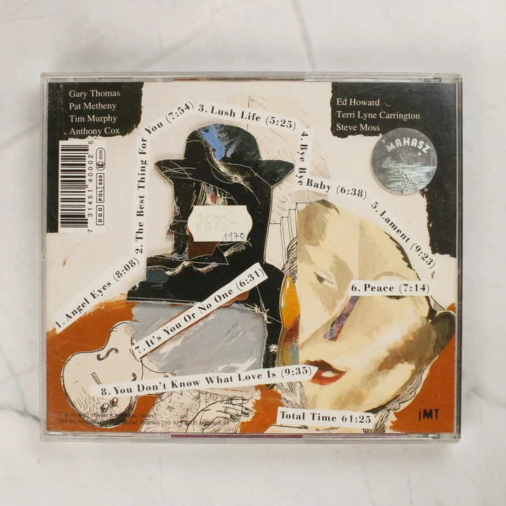 Gary Thomas Till We Have Faces CD-tok hátlapja számlistával és MAHASZ matricával