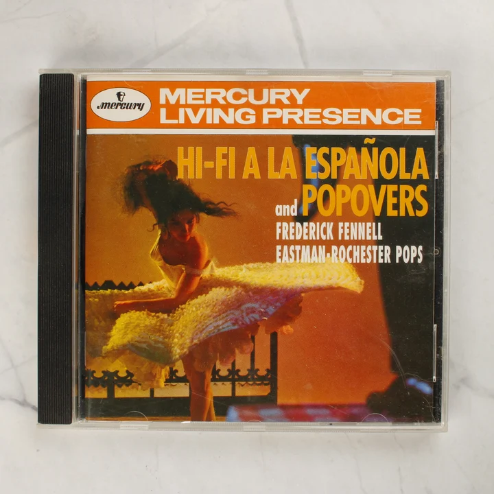 Hi-Fi a la Española CD előlap A Hi-Fi a la Española and Popovers CD előlapja a normál műanyag tokban