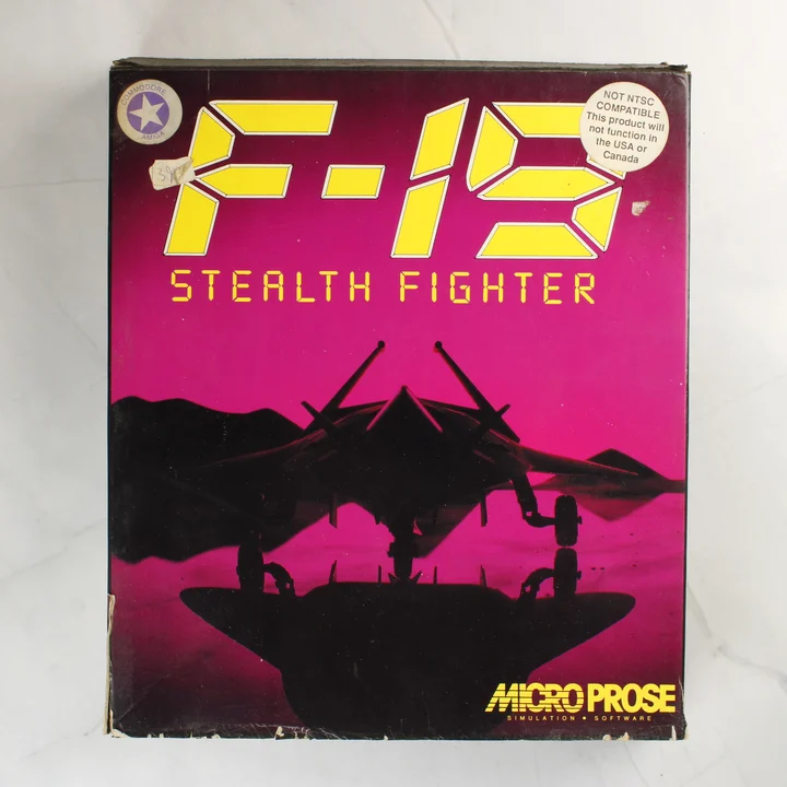 F-19 Stealth Fighter Amiga játék dobozának előlapja
