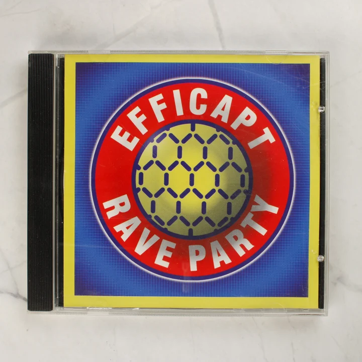 Efficapt Rave Party CD előlap Az Efficapt Rave Party CD előlapi borítója a műanyag tokban