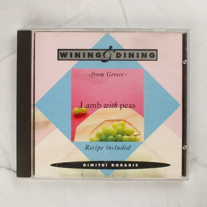 Dimitri Dorakis Wining & Dining from Greece CD előlapi borítója műanyag tokban
