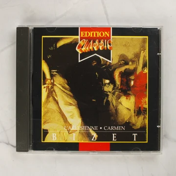 G. Bizet L'Arlesienne és Carmen CD-jének előlapi borítója a műanyag tokban