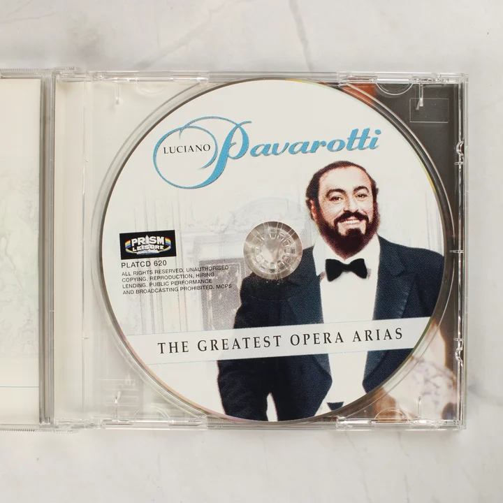 Luciano Pavarotti - The Greatest Opera Arias CD lemez Luciano Pavarotti - The Greatest Opera Arias CD lemez a nyitott tokban