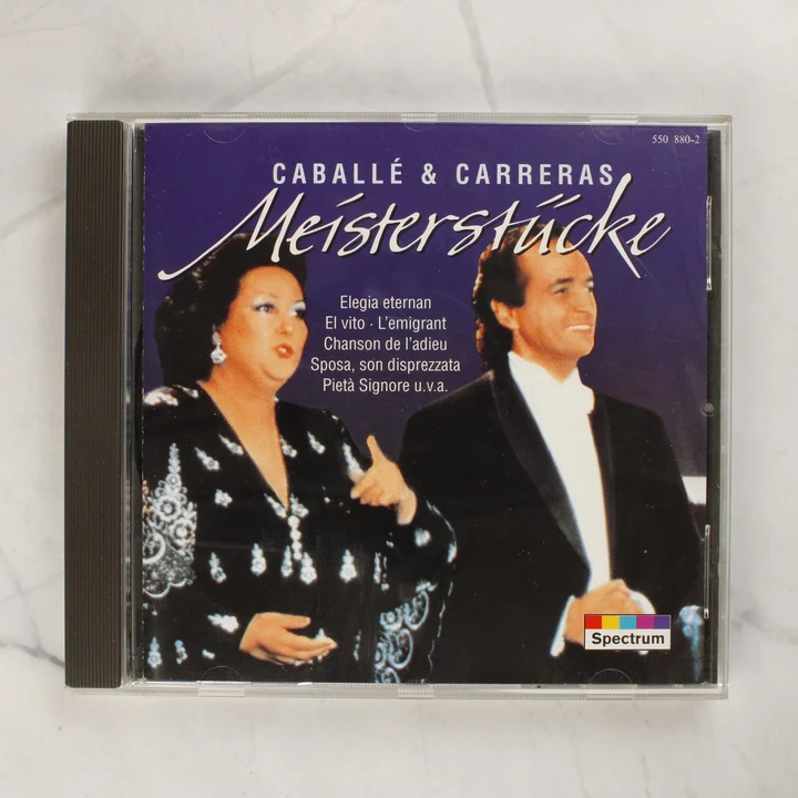 Caballé & Carreras - Meisterstücke CD előlap Caballé & Carreras Meisterstücke CD előlapja a két énekessel