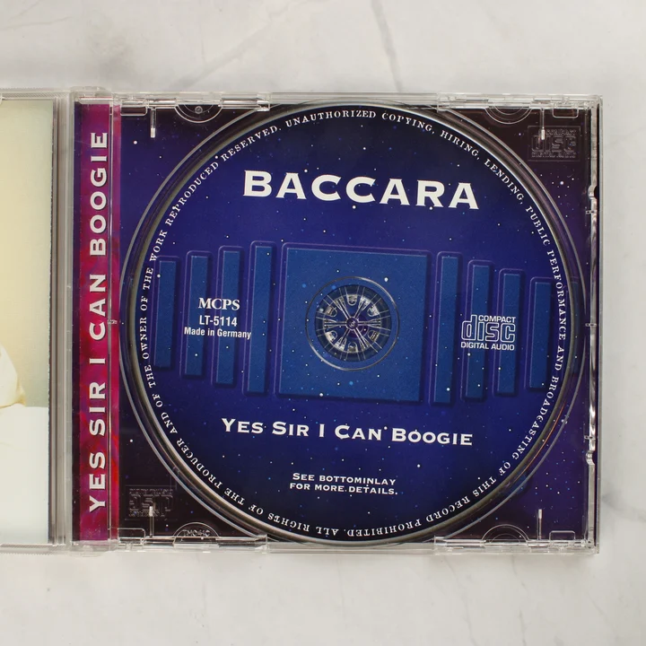 Baccara - Yes Sir I Can Boogie CD lemez Baccara - Yes Sir I Can Boogie kék színű CD lemez a nyitott tokban