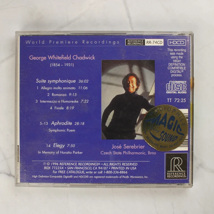 Chadwick - Aphrodite CD hátlap Chadwick - Aphrodite CD hátlapja a számlistával és az aranyszínű matricával