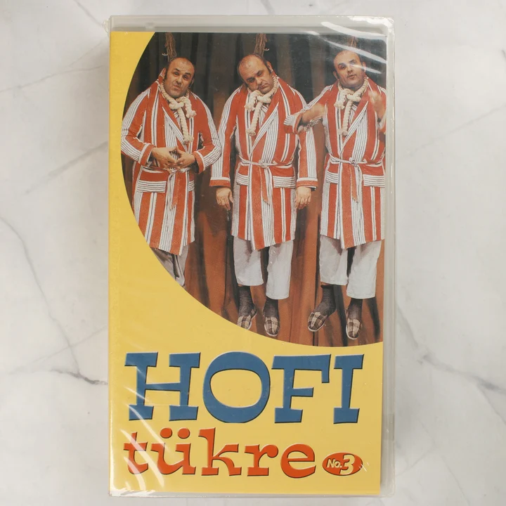 Hofi tükre No. 3 VHS előlap Hofi tükre No. 3 VHS kazetta előlapja fóliában
