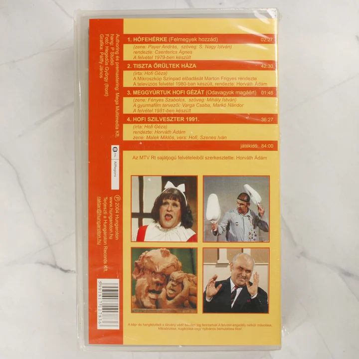 Hofi tükre No. 3 VHS hátlap Hofi tükre No. 3 VHS kazetta hátlapja tartalomjegyzékkel