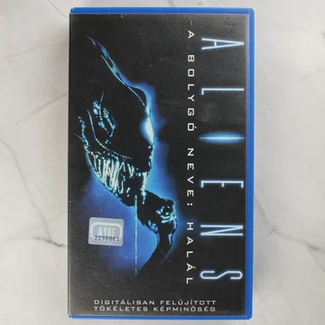 Aliens - A bolygó neve: Halál VHS kazetta kék tokban, elölnézet