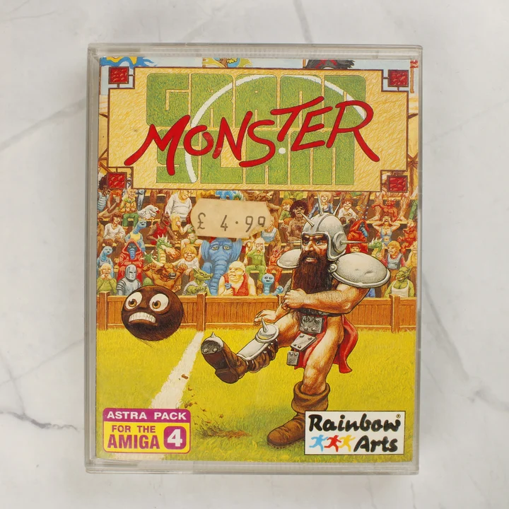 Grand Monster Slam Amiga játék előlap A Grand Monster Slam Amiga játék előlapja a műanyag tokban