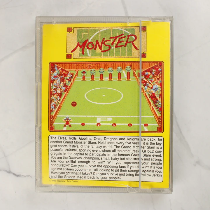Grand Monster Slam Amiga játék hátlap A Grand Monster Slam Amiga játék hátlapja a leírással