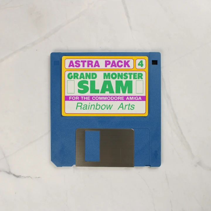 Grand Monster Slam Amiga floppy lemez A kék színű Grand Monster Slam Amiga floppy lemez