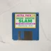 A kék színű Grand Monster Slam Amiga floppy lemez