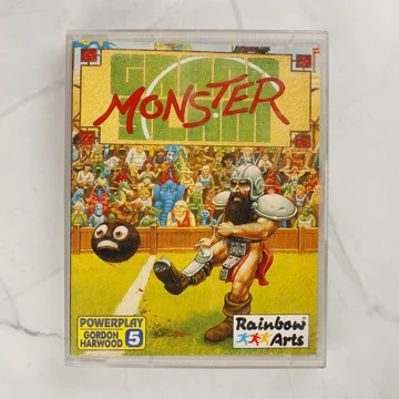 A Grand Monster Slam Amiga játék előlapi borítója a műanyag tokban