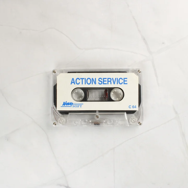 Action Service C64 kazetta Action Service magnetofonkazetta Commodore 64-hez