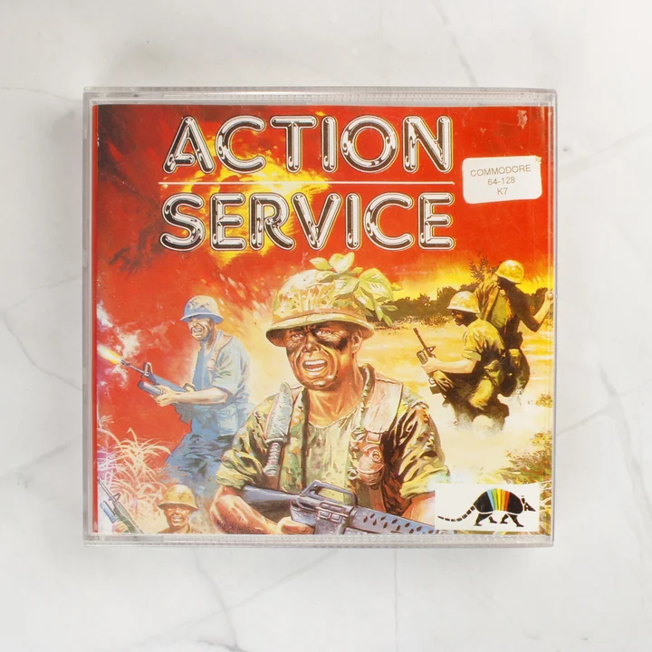 Action Service C64 borító Action Service Commodore 64 játék elölnézete