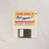 A Pipe Mania játék 3,5 colos floppy lemeze fehér tokban, színes címkével