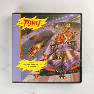 The Fury videójáték borítója Commodore 64-hez