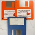 Három darab 3,5 colos floppy lemez az Atari ST játékhoz