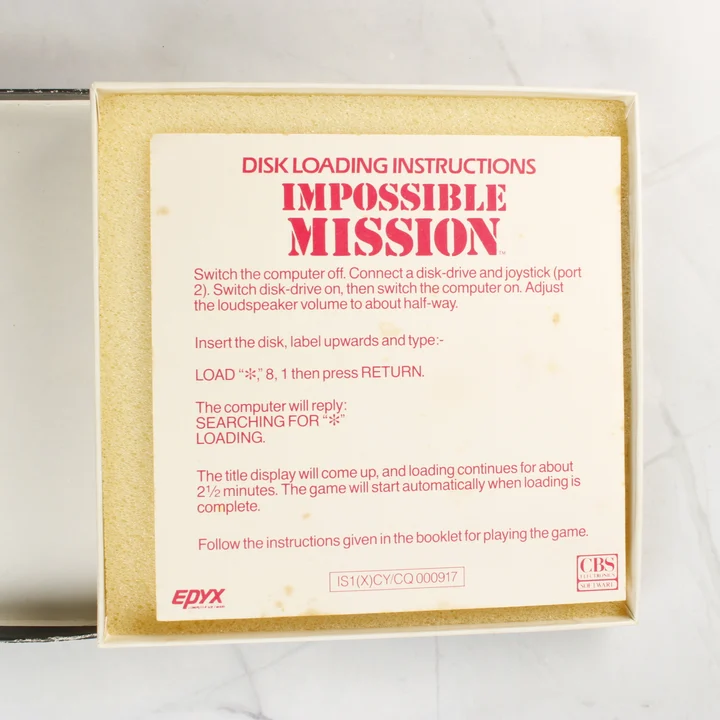 Impossible Mission betöltési útmutató