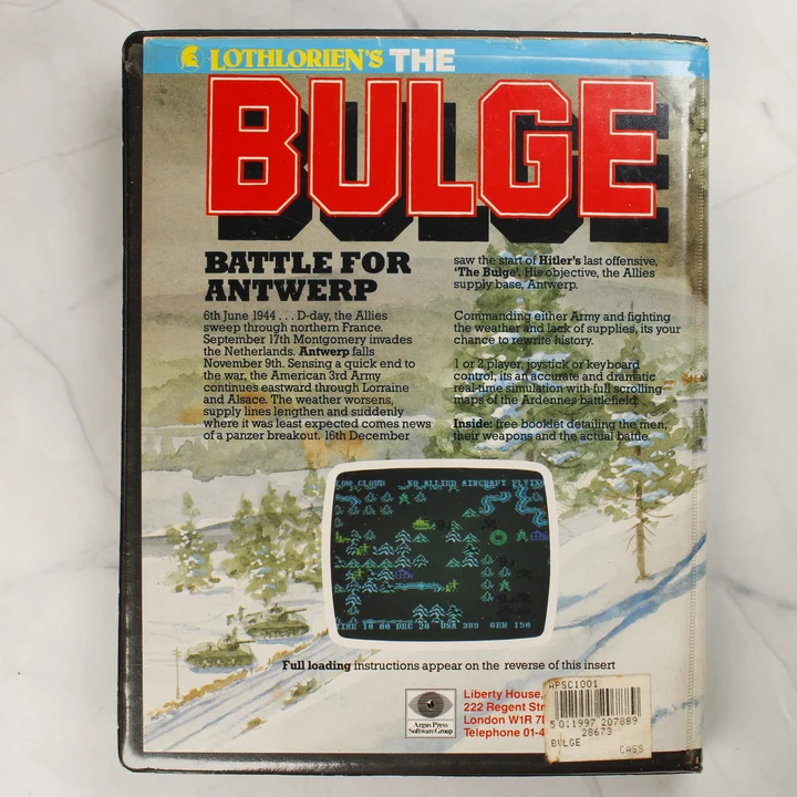 The Bulge játékborító hátlap Lothlorien's The Bulge videójáték hátlapi borítója leírással és képernyőképpel